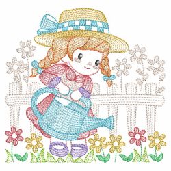 Springtime Girls(Md) machine embroidery designs