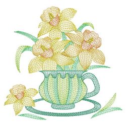 Teacup In Bloom 7 03(Sm) machine embroidery designs