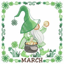 Months Of The Year Gnome 03(Sm) machine embroidery designs