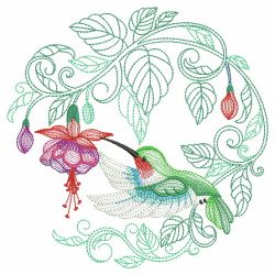 Vintage Hummingbirds 3 08(Lg) machine embroidery designs