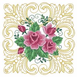 Damask Florals Quilt(Lg) machine embroidery designs