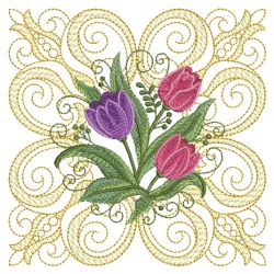 Damask Florals Quilt 05(Md) machine embroidery designs