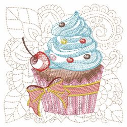 Cupcakes Quilt Square 02(Sm) machine embroidery designs