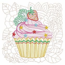 Cupcakes Quilt Square 03(Sm) machine embroidery designs