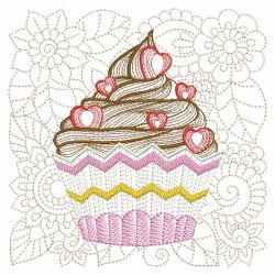 Cupcakes Quilt Square 07(Sm) machine embroidery designs