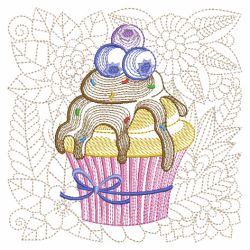 Cupcakes Quilt Square 09(Sm) machine embroidery designs