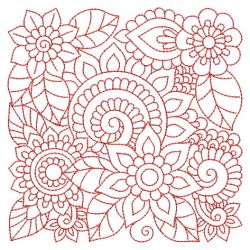 Redwork Flower Blocks 2 07(Md)