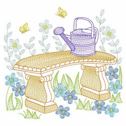 Garden Scene 01(Md) machine embroidery designs