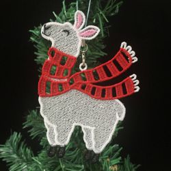 FSL Christmas Llama machine embroidery designs