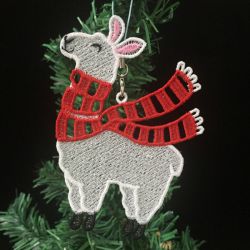 FSL Christmas Llama machine embroidery designs