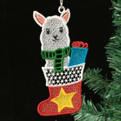 FSL Christmas Llama 07 machine embroidery designs