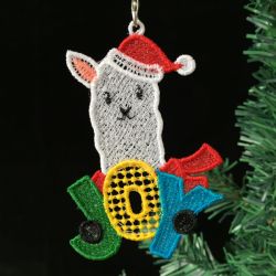 FSL Christmas Llama 09 machine embroidery designs