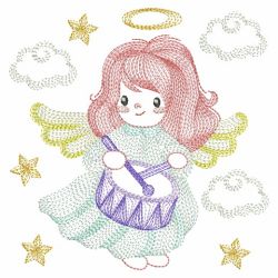 Rippled Little Angels 2 02(Sm) machine embroidery designs