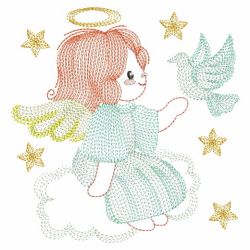 Rippled Little Angels 2 03(Lg) machine embroidery designs