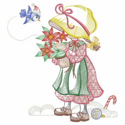 Christmas Sunbonnets 5 02(Lg) machine embroidery designs