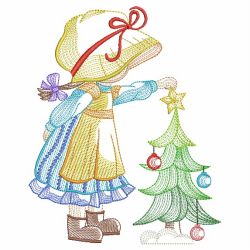 Christmas Sunbonnets 5 06(Md) machine embroidery designs