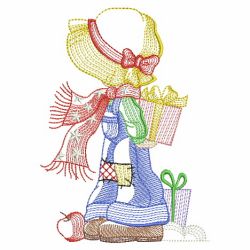 Christmas Sunbonnets 5 09(Lg) machine embroidery designs