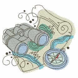 Retro Camping 02(Lg) machine embroidery designs