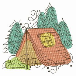 Retro Camping 04(Md) machine embroidery designs