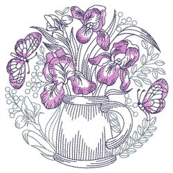 Sketched Flowers 3 02(Lg) machine embroidery designs