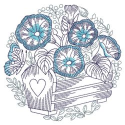Sketched Flowers 3 05(Lg) machine embroidery designs