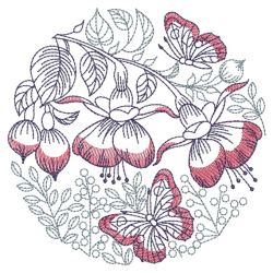 Sketched Flowers 3 06(Md) machine embroidery designs