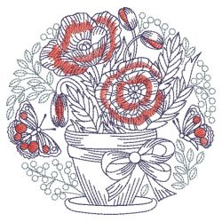 Sketched Flowers 3 07(Lg) machine embroidery designs