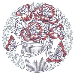 Sketched Flowers 3 09(Md) machine embroidery designs