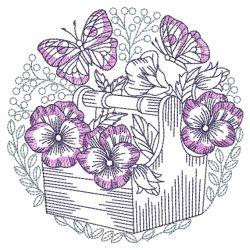 Sketched Flowers 3 10(Sm) machine embroidery designs