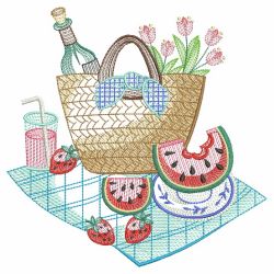 Picnic Basket 01(Md) machine embroidery designs