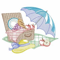 Picnic Basket 04(Lg) machine embroidery designs