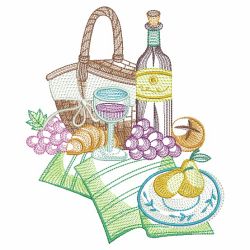 Picnic Basket 09(Md) machine embroidery designs
