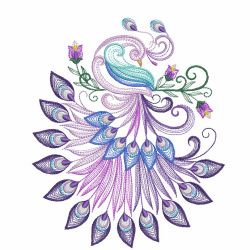 Filigree Peacock 03(Md) machine embroidery designs