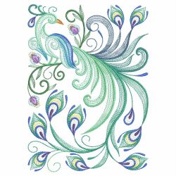 Filigree Peacock 08(Lg) machine embroidery designs