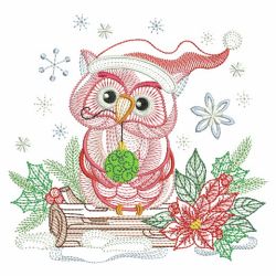 Christmas Owls 2 08(Lg) machine embroidery designs