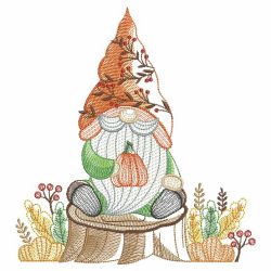 Fall Gnome 05(Lg) machine embroidery designs