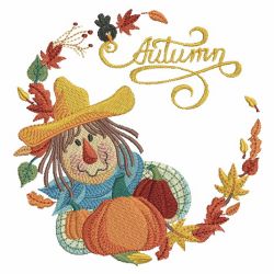 Fall Scarecrow 3(Md) machine embroidery designs