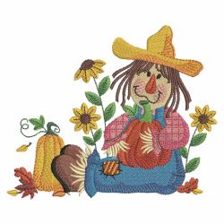 Fall Scarecrow 3 07(Lg) machine embroidery designs