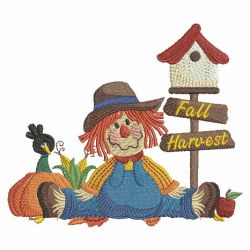 Fall Scarecrow 3 08(Md) machine embroidery designs