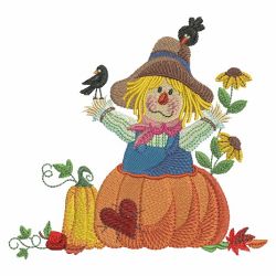 Fall Scarecrow 3 10(Lg) machine embroidery designs