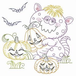 Vintage Halloween Monsters 08(Md) machine embroidery designs