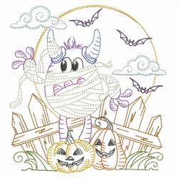 Vintage Halloween Monsters 10(Lg) machine embroidery designs