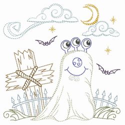 Vintage Halloween Monsters 11(Lg) machine embroidery designs