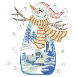 Snowman Scene(Md) machine embroidery designs