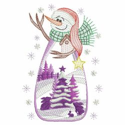 Snowman Scene 06(Md) machine embroidery designs