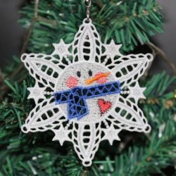 FSL Cool Snowflake Ornaments 01 machine embroidery designs