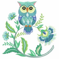 Jacobean Owls 2 02(Lg) machine embroidery designs