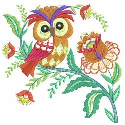Jacobean Owls 2 03(Lg) machine embroidery designs