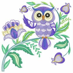 Jacobean Owls 2 04(Lg) machine embroidery designs