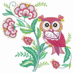 Jacobean Owls 2 05(Lg) machine embroidery designs